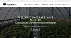 Desktop Screenshot of greatplainsnursery.com