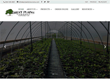 Tablet Screenshot of greatplainsnursery.com